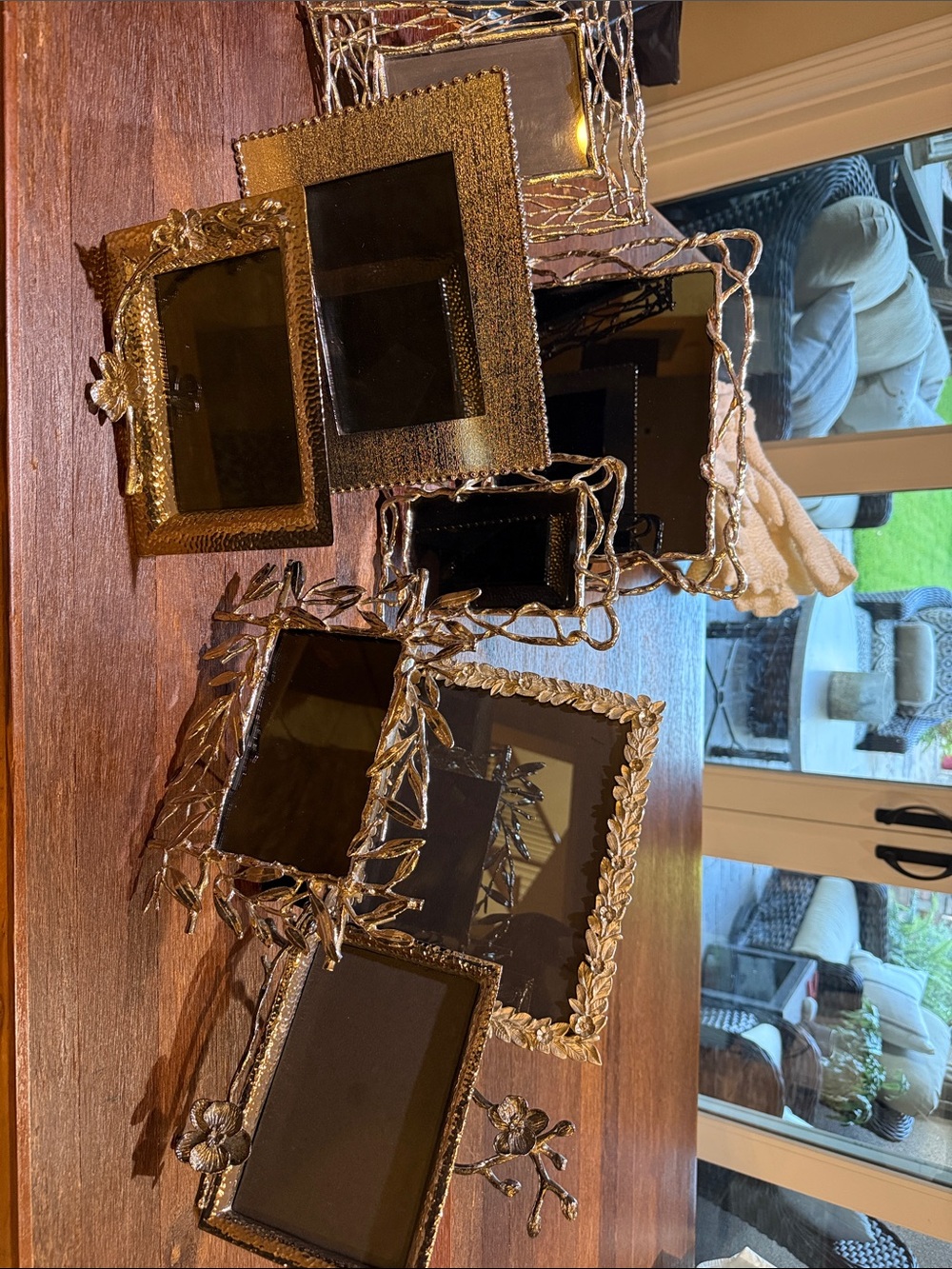 Gold Ornate Wall Mirror Set - Decorative Home Accent
